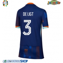 Maglie da calcio Olanda Matthijs de Ligt #3 Seconda Maglia Femminile Europei 2024 Manica Corta